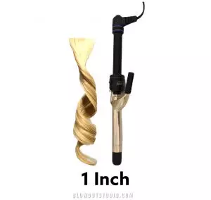 1 inch curling iron and curl