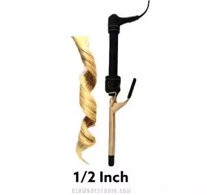 1/2 inch curling iron and curl