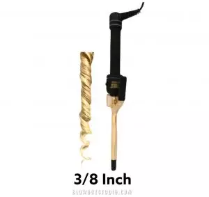 3/8 inch curling iron and curl