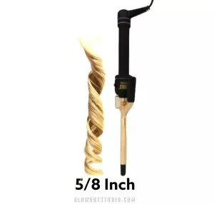 5/8 inch curling iron and curl