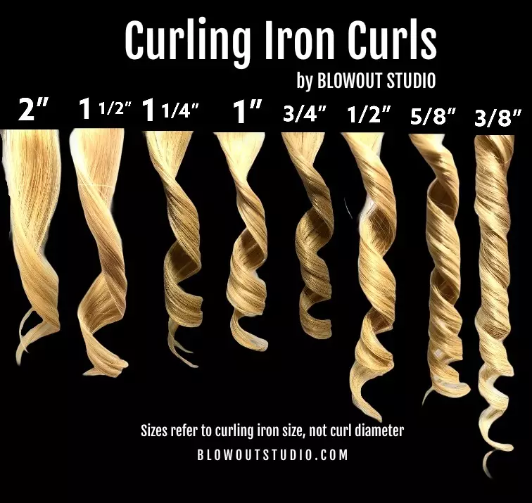 Curling Iron Sizes Which Size To Choose When What They Re For Blowout Studio